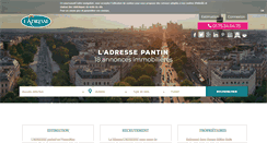Desktop Screenshot of ladresse-pantin.com